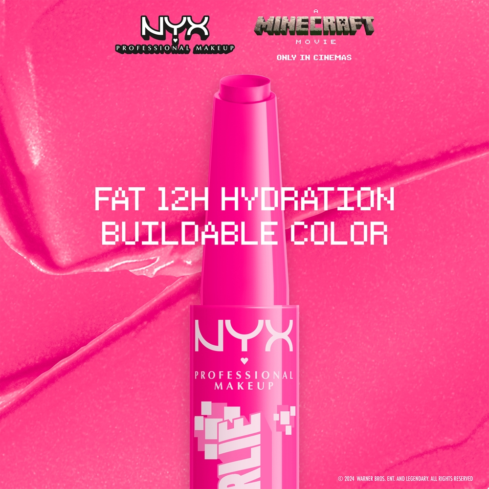 NYX Professional Makeup A Minecraft Movie - Бальзам для губ оттенок Cherry Grove Girlie, 2 g