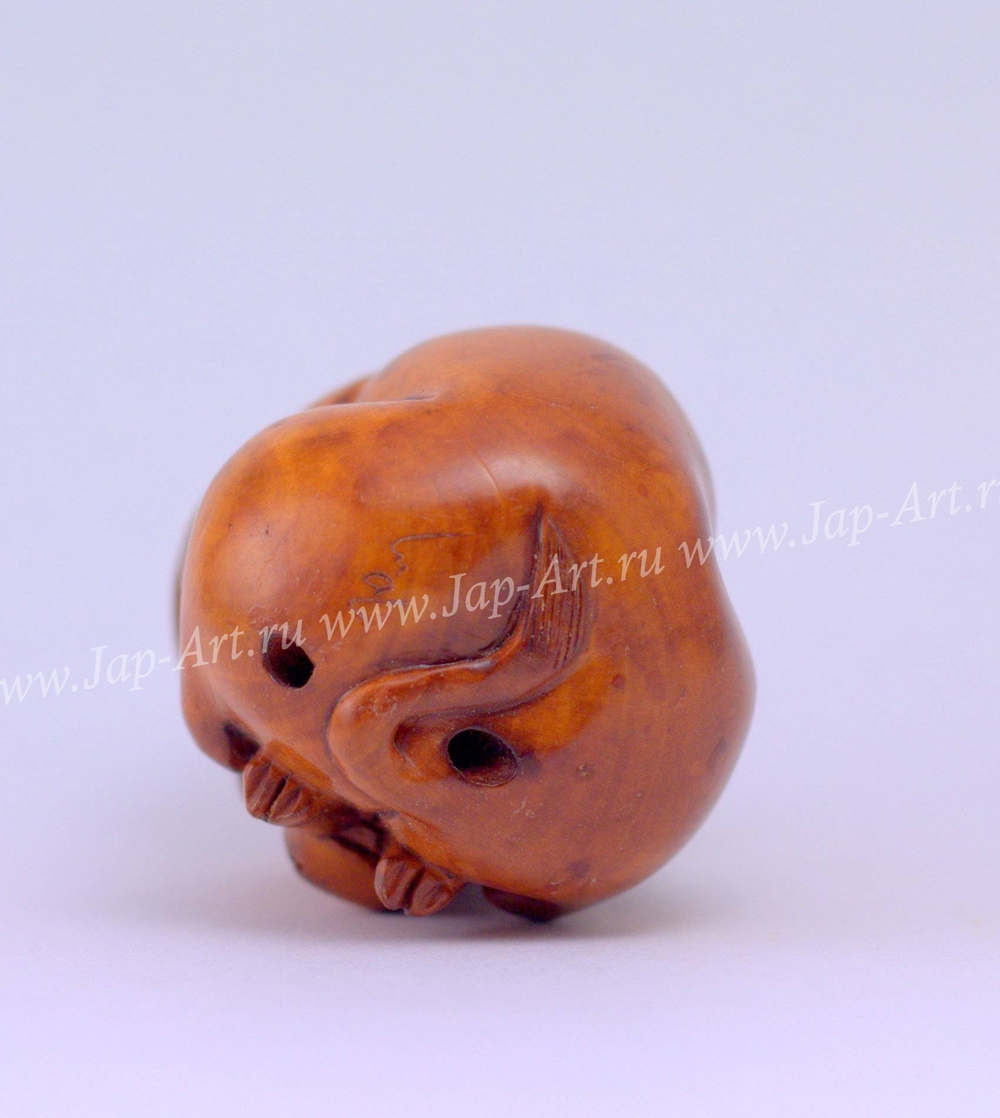 Нэцкэ Буйвол круглый