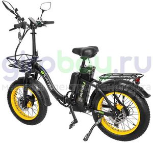 Электровелосипед Syccyba F11 Pro Dual 48V/23Ah (полный привод) - Желтый обод фото №6