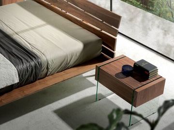 Прикроватная тумбочка CP1803-H-NOGAL /7042