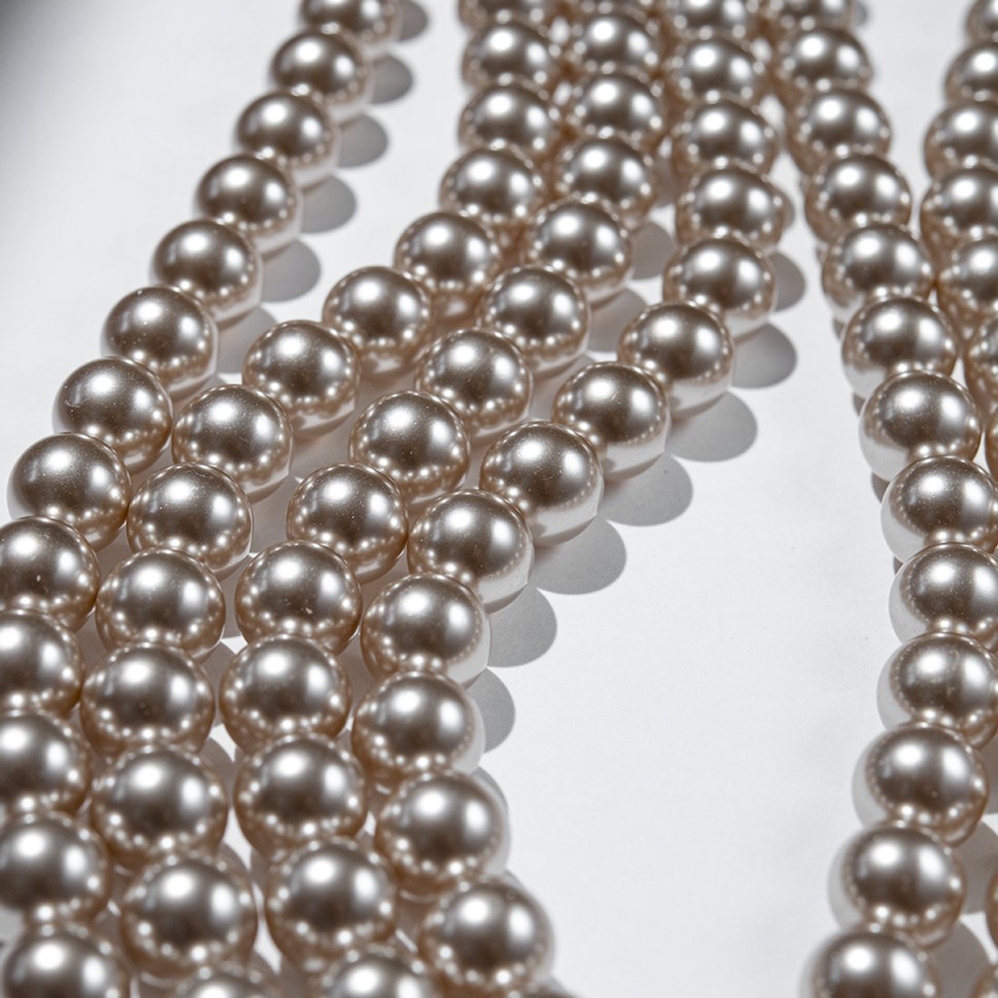 Хрустальный жемчуг, оттенок "Crystal Platinum", шар 12мм, улучшенное покрытие