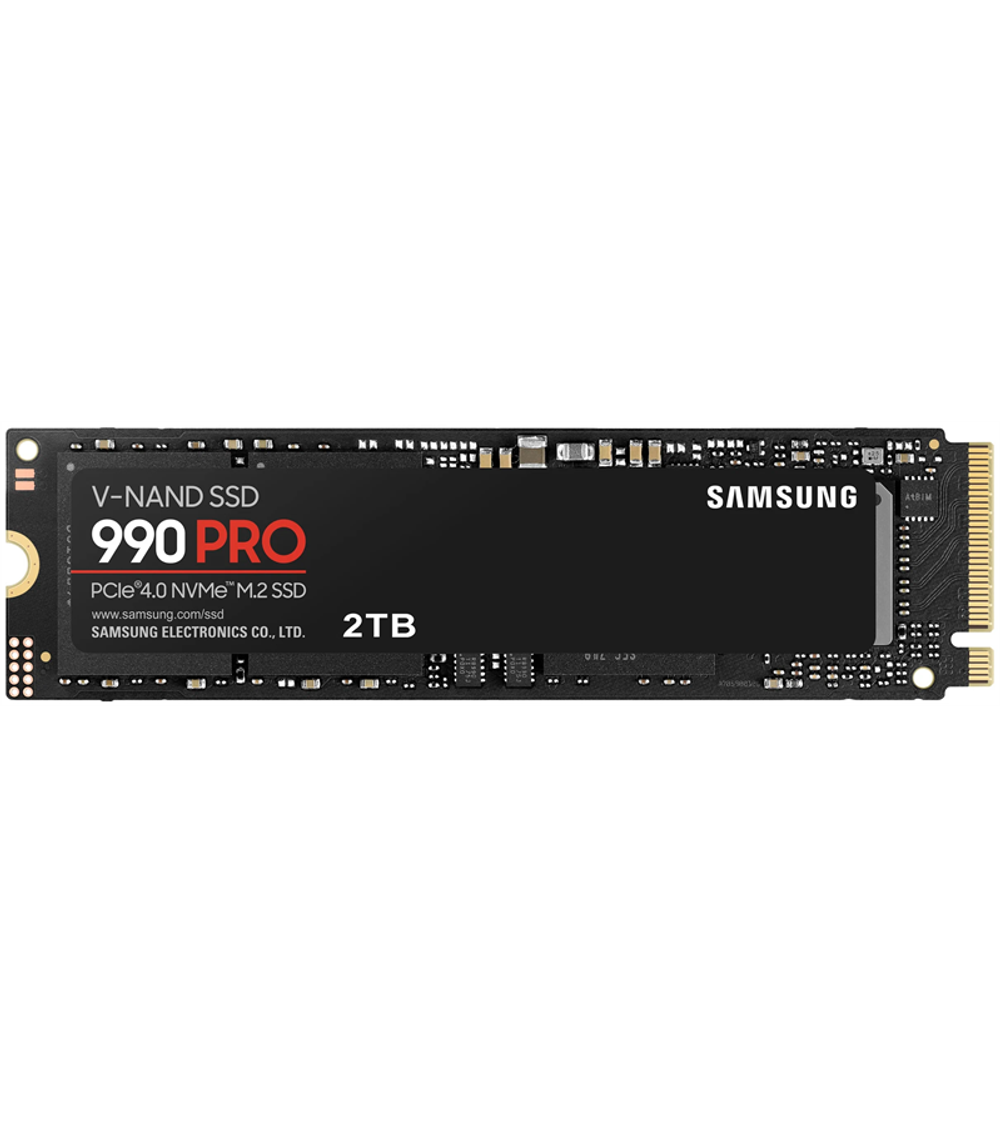 Твердотельный накопитель SSD M.2 (PCI-E NVMe 2.0 Gen 4.0 x4) 2Tb Samsung 990 PRO (R7450/W6900MB/s) 1year