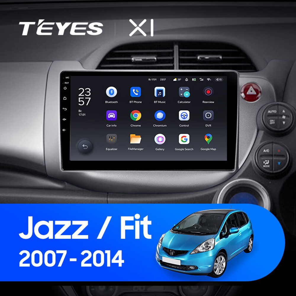 Teyes X1 10.2" для Honda Fit 2007-2014