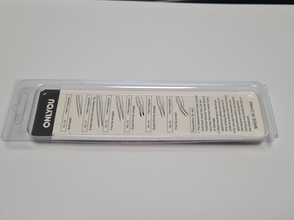 Пинцет стальной HL-15A