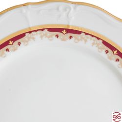 Набор тарелок Thun Мария Луиза Красная лилия 27см (6 шт)