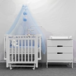 Кроватка детская Antemi Terra Light NEW с маятником НИК 17б белый