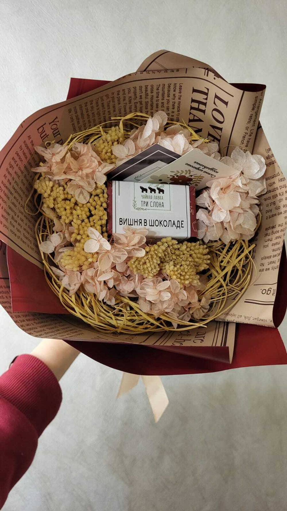 Монобукет с каркасом