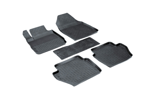 Резиновые коврики с высоким бортом для Ford Fiesta VI 2008-2013 Seintex.01073