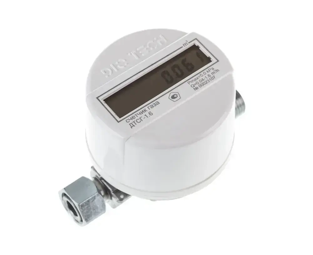 DIO TECH Счетчик газа Струйный, Левый/правый, G1.6