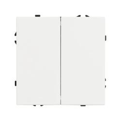 Механизм выключателя двухклавишный проходной SWT-NOBE-MKP2-SFPL-WH (230V, 10A) (Arlight, -) 054242