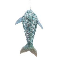 GAEM Украшение новогоднее "Дельфин", L8,5 W7,5 H6,6 см