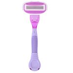 Бритвенный станок многоразовый женский, 5 лезвий, 2 кассеты, плавающая головка, X-ONE (ИКС-УАН), 700020