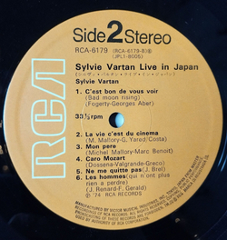 Винтажная виниловая пластинка LP Sylvie Vartan Live In Japan (Japan 1974) (No Obi)