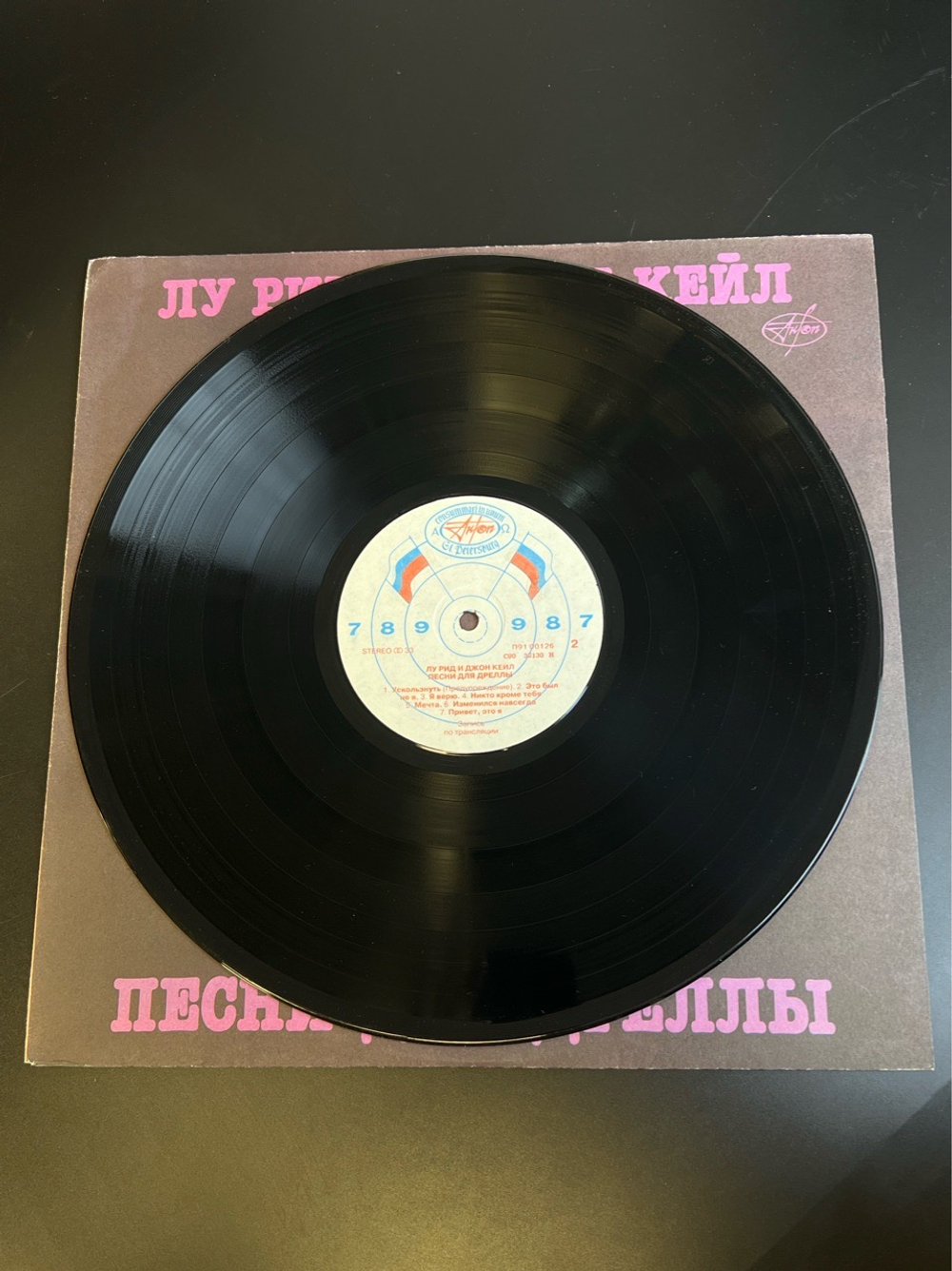 LP Лу Рид и Джон Кейл - Песни для Дреллы. Зарубежный рок. Виниловая пластинка 12 дюймов. Антроп 1991 год.