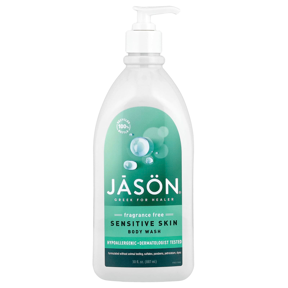 Jason Natural, Гель для душа, для чувствительной кожи, без отдушек, 887 мл (30 жидк. унц.)