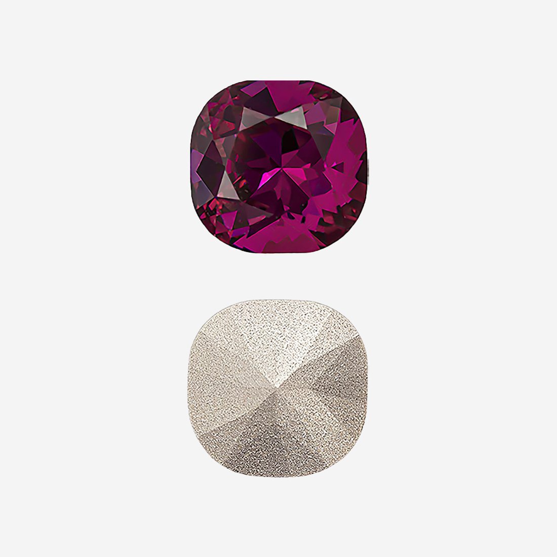 Кристалл Кушон (Сushion), оттенок "Фуксия"/"Fuchsia", 10мм