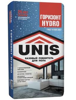 Стяжка для пола Unis Горизонт Hydro 25 кг