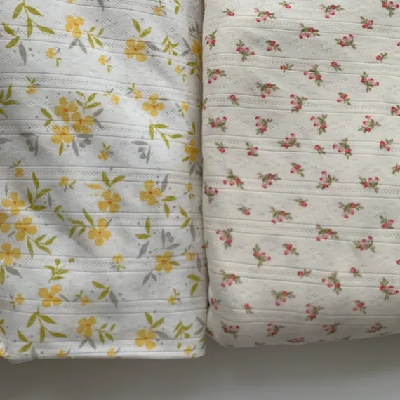 Рибана ажурная, молочно-белая/желтая