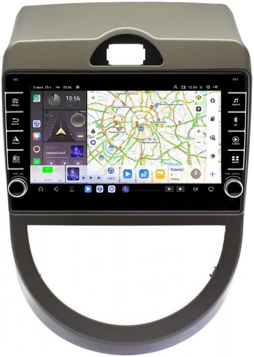 Магнитола для KIA Soul 2008-2011 (AM) - Kuberg OL-9739 (кнопки и крутилки) Android 13, Быстрая, CarPlay, 4G SIM-слот