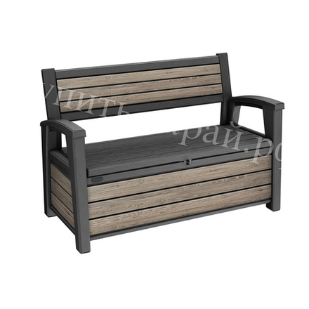 Скамья - сундук Keter Deco Garden Bench ashwood