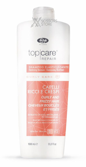 Шампунь для вьющихся и непослушных волос Lisap Тор Care Repair Elasticising Shampoo Curly and Frizzy Hair