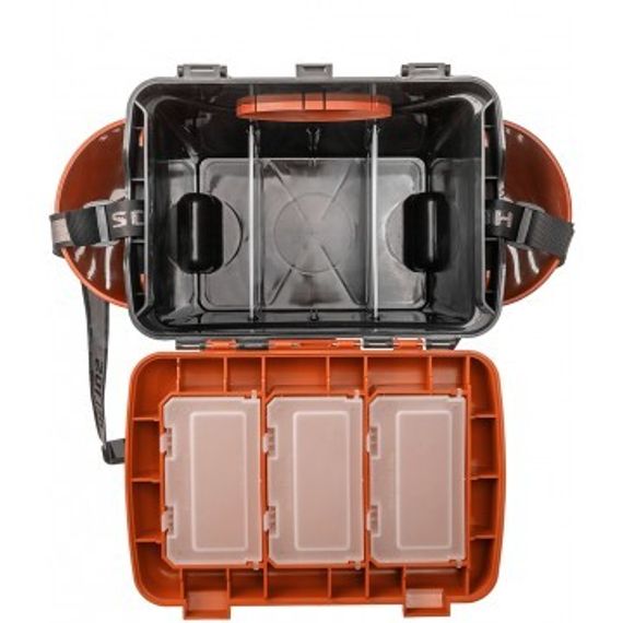 Ящик зимний Helios &quot;FishBox&quot; односекционный (10л) оранжевый