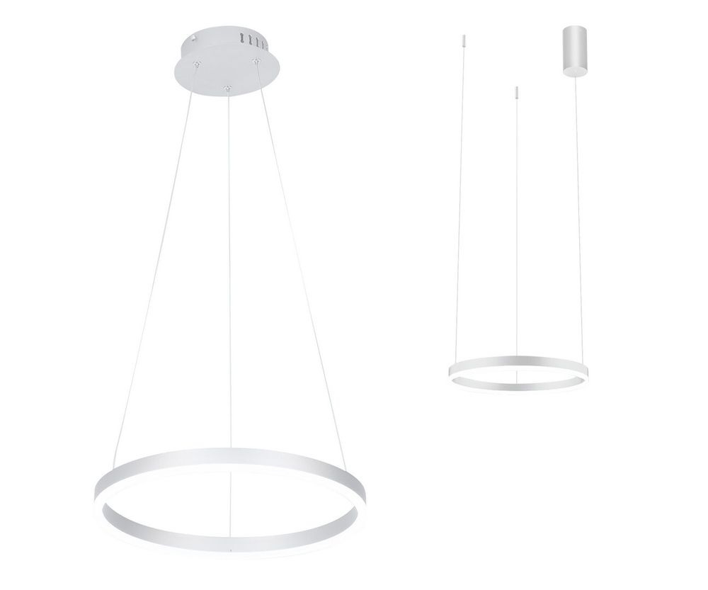 Подвес Тор белый d40 h150 Led 23W (4000K) 2 типа крепления