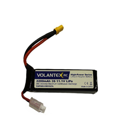 Аккумулятор Li-Po 2200mAh, 11,1V XT60 для катера Volantex RC Vector SR65