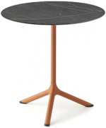 Стол ламинированный обеденный складной Scab Design Tripe Folding, терракотовый, черный мрамор Сахара