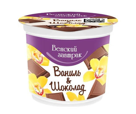 Десерт творожный "Венский завтрак" 4% 150г. Ваниль и шоколад Минск