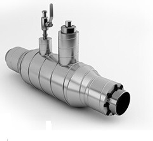 Кран шаровой теплоиз с воздушником ЭСВ (Ду250)  273х7,0_1-ППУ-ОЦ