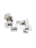 Люстра потолочная E27*6*60W белый, хром