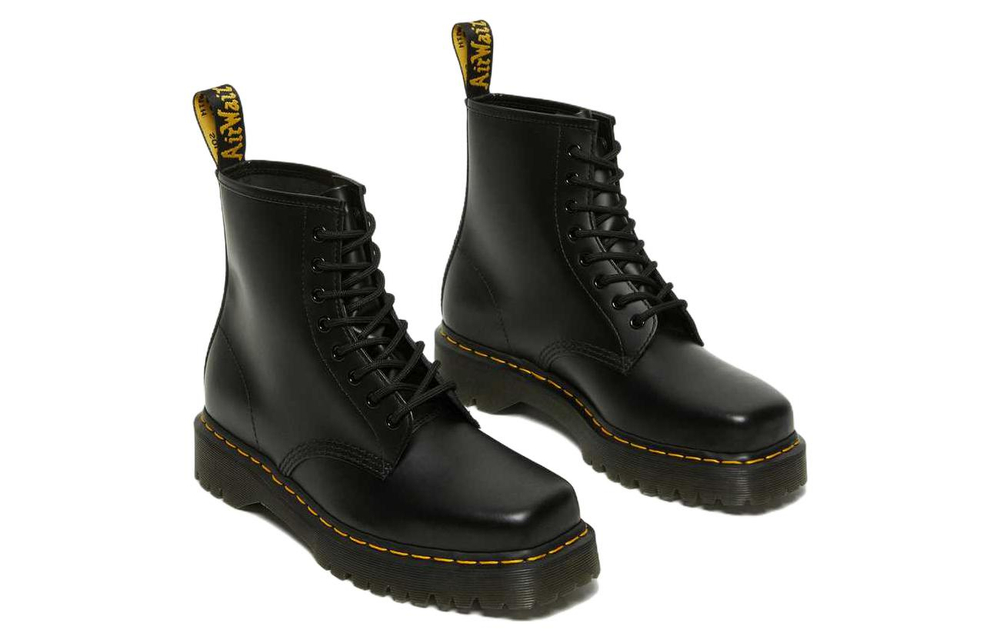 1460 Dr.Martens Bex Squared Toe Leather Lace Up Boot "Black"