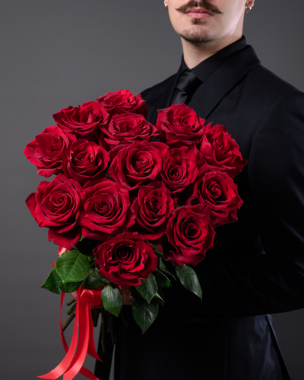 Монобукет красный *