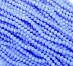 БН017НН23 Хрустальные бусины "рондель", цвет: сиренево-голубой непрозрачный, 2х3 мм, 95-100 шт.