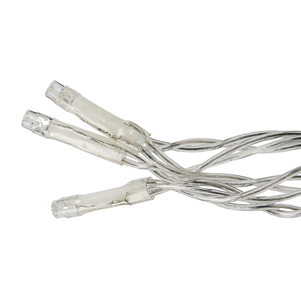 ULD-B50006-880-TTK WHITE IP44 Бахрома светодиодная с эффектом мерцания. 50м. Соединяемая. 880 светодиодов. Белый свет. Провод прозрачный. ТМ Uniel