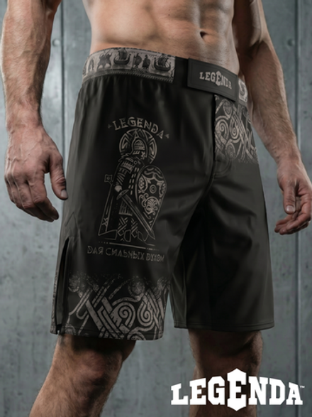 Шорты для MMA LEGENDA Варяги черные