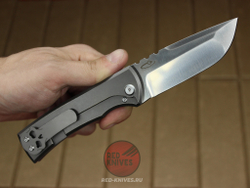 Нож CHAVES KNIVES 229 REDENCION KICKSTOP FLIPPER KNIFE TITANIUM CHISEL RK-432