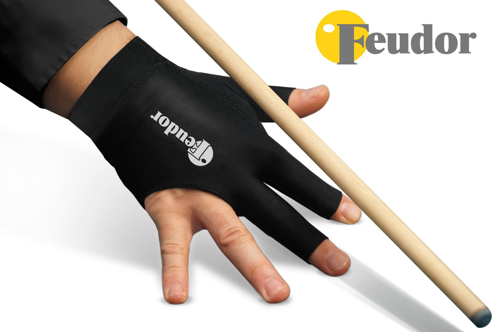Перчатка-бильярдная Feudor Pro black Right M/L фото №3