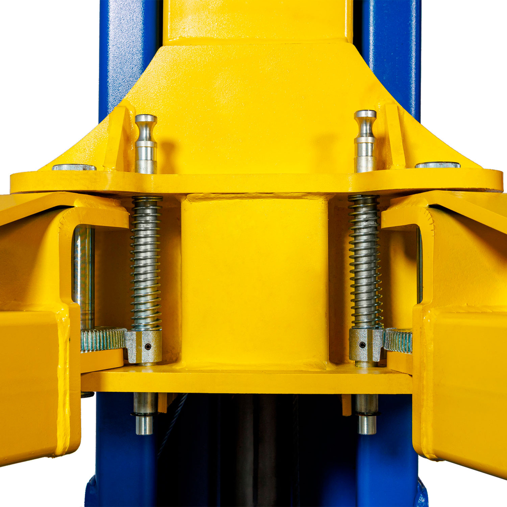 Автоподъемник двухстоечный ROSSVIK V2-5.5 г/п 5,5т, 380В, с нижней синхронизацией. Синий