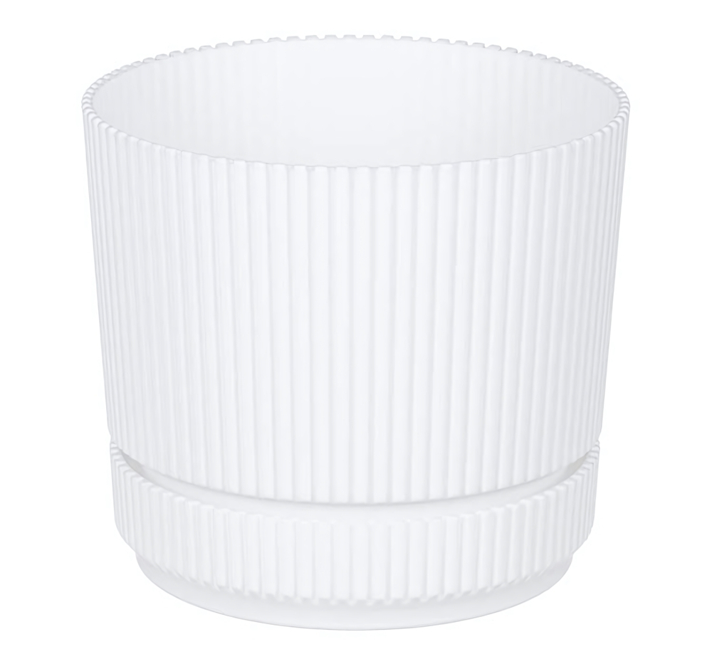 Кашпо СТРИП круглое D=140мм 1,3 л с поддоном М3246