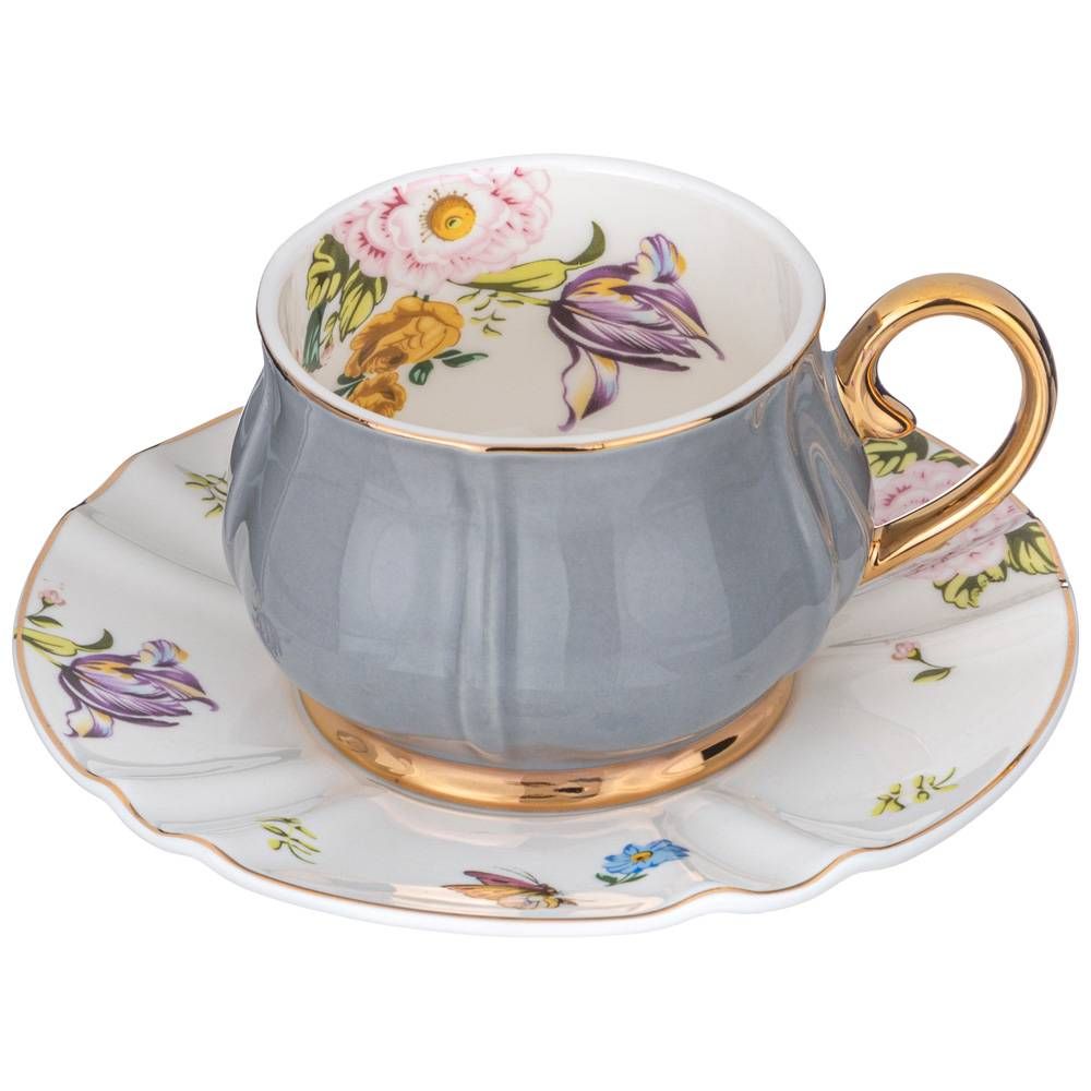 ЧАЙНЫЙ НАБОР LEFARD "ВРЕМЕНА ГОДА" НА 4 ПЕР. 8 ПР. 200 МЛ СЕРЫЙ (КОР=8НАБ.)