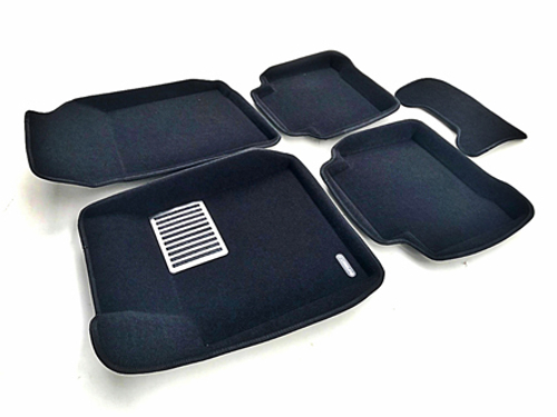 Коврики салона для RENAULT Latitude (2010-2015) / NISSAN Teana (2008-2019) Euromat 3D Lux черные. Арт. EM3D-003718