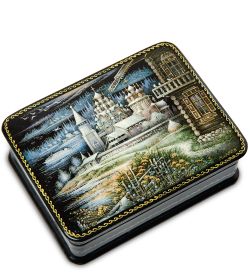 Народные промыслы ШК-19/ 7-B Шкатулка в технике декупаж «Русский север» (10х8х3,5)