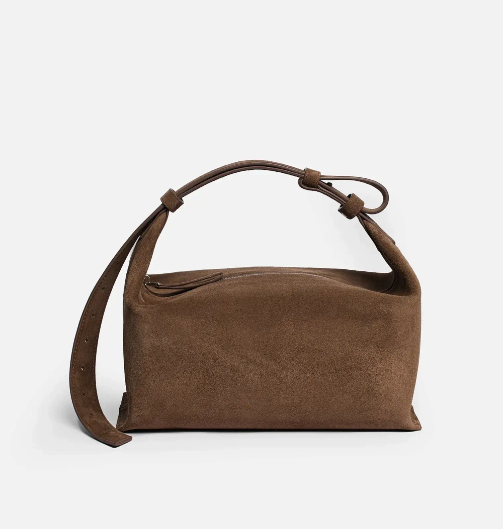 Сумка из натуральной замши BOBBI MINI pecan
