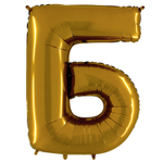 Шар фольгированный Буква Б 101,6 см (Золотой)