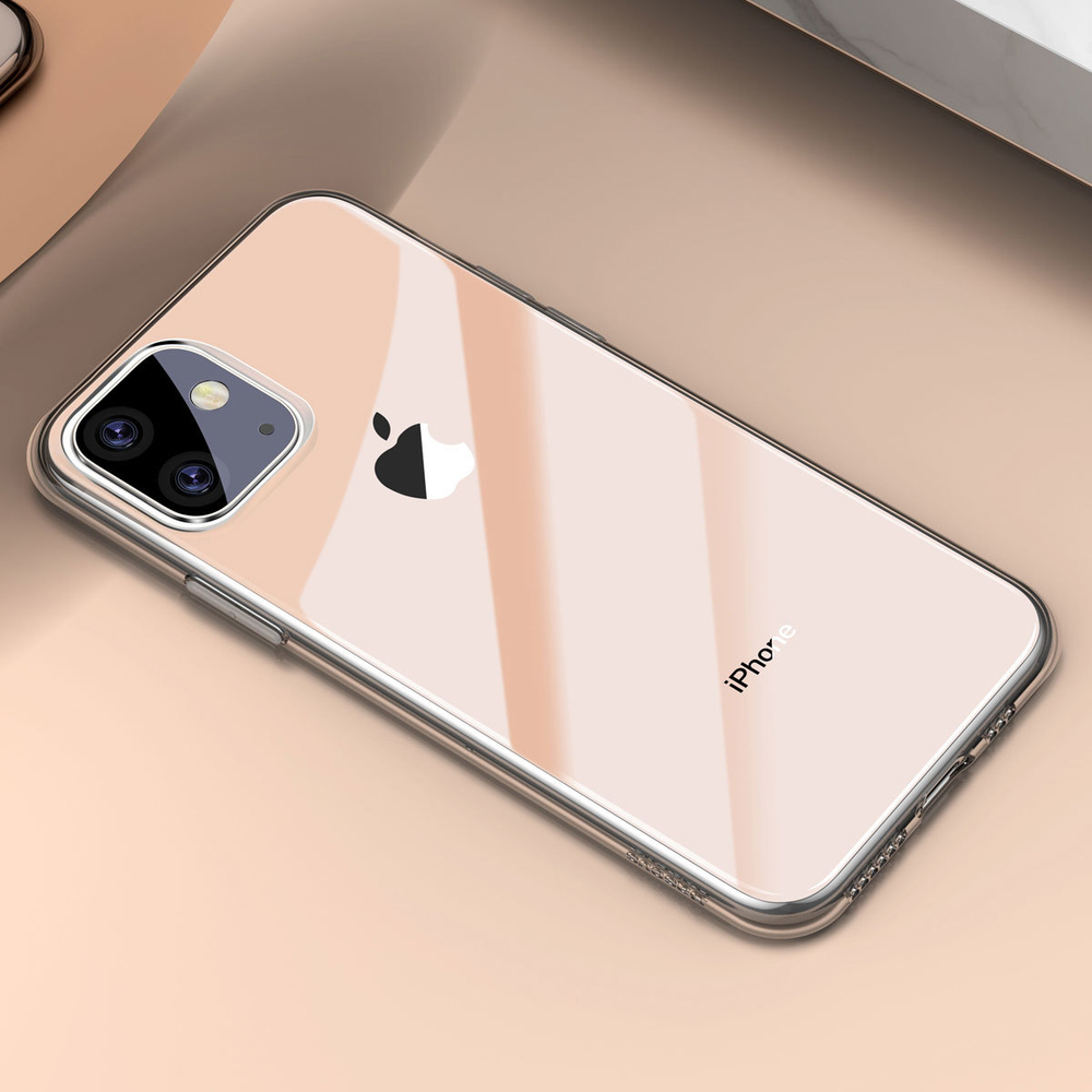 Чехол для Apple iPhone 11 Baseus Simple Series Case - Transparent Gold