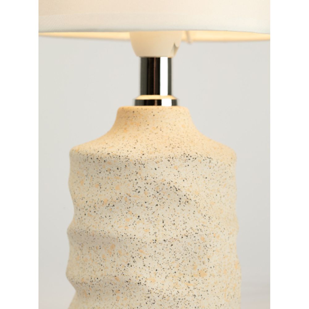 Настольная лампа Rivoli Marian 7549-502 1 х Е14 40 Вт керамика бежевая с абажуром | Rivoli