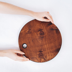 Деревянная разделочная доска из цельного куска дерева Сибирский Кедр RD5