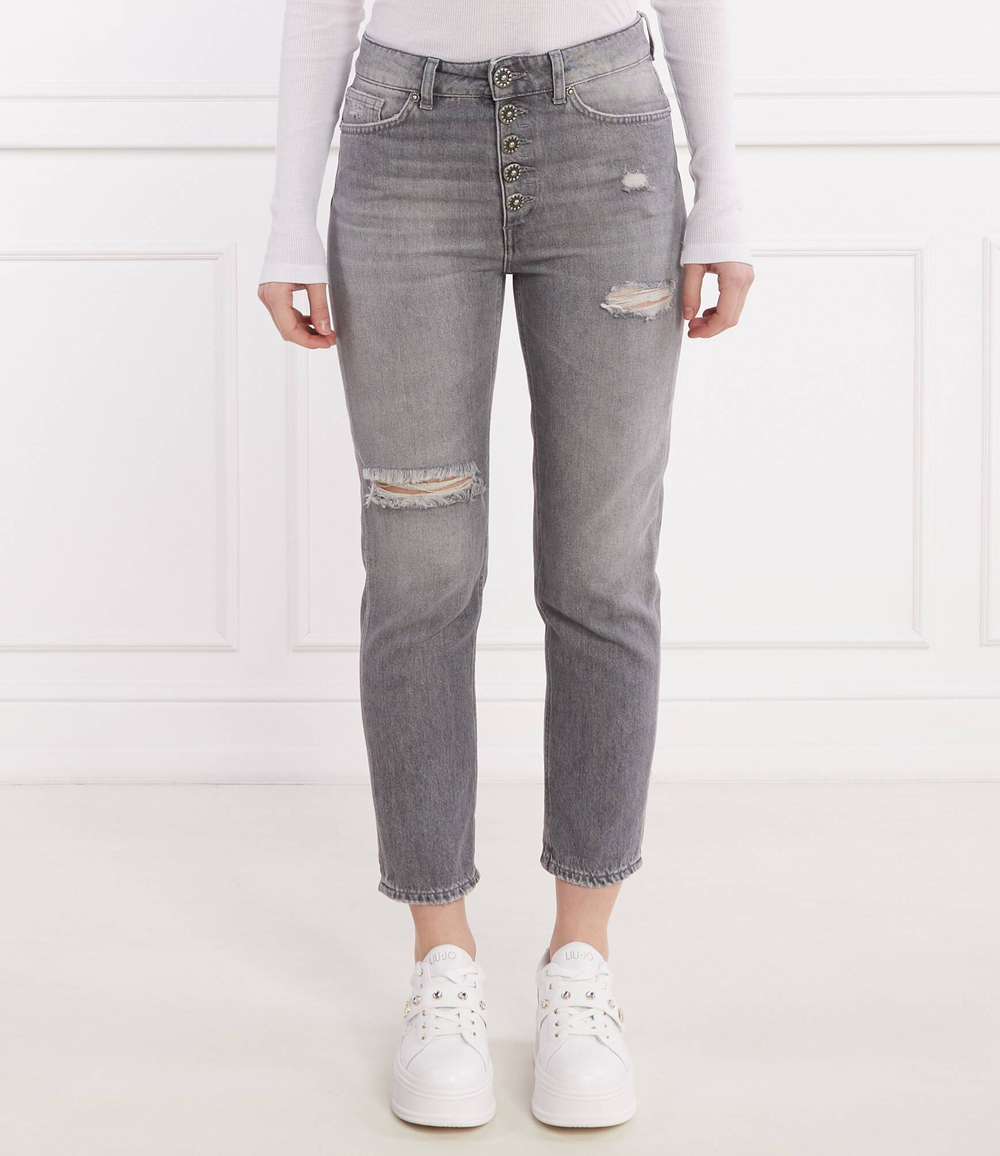 Джинсы KOONS JEWEL DONDUP - made in Italy - серый(DP268B DF0277D HA4)